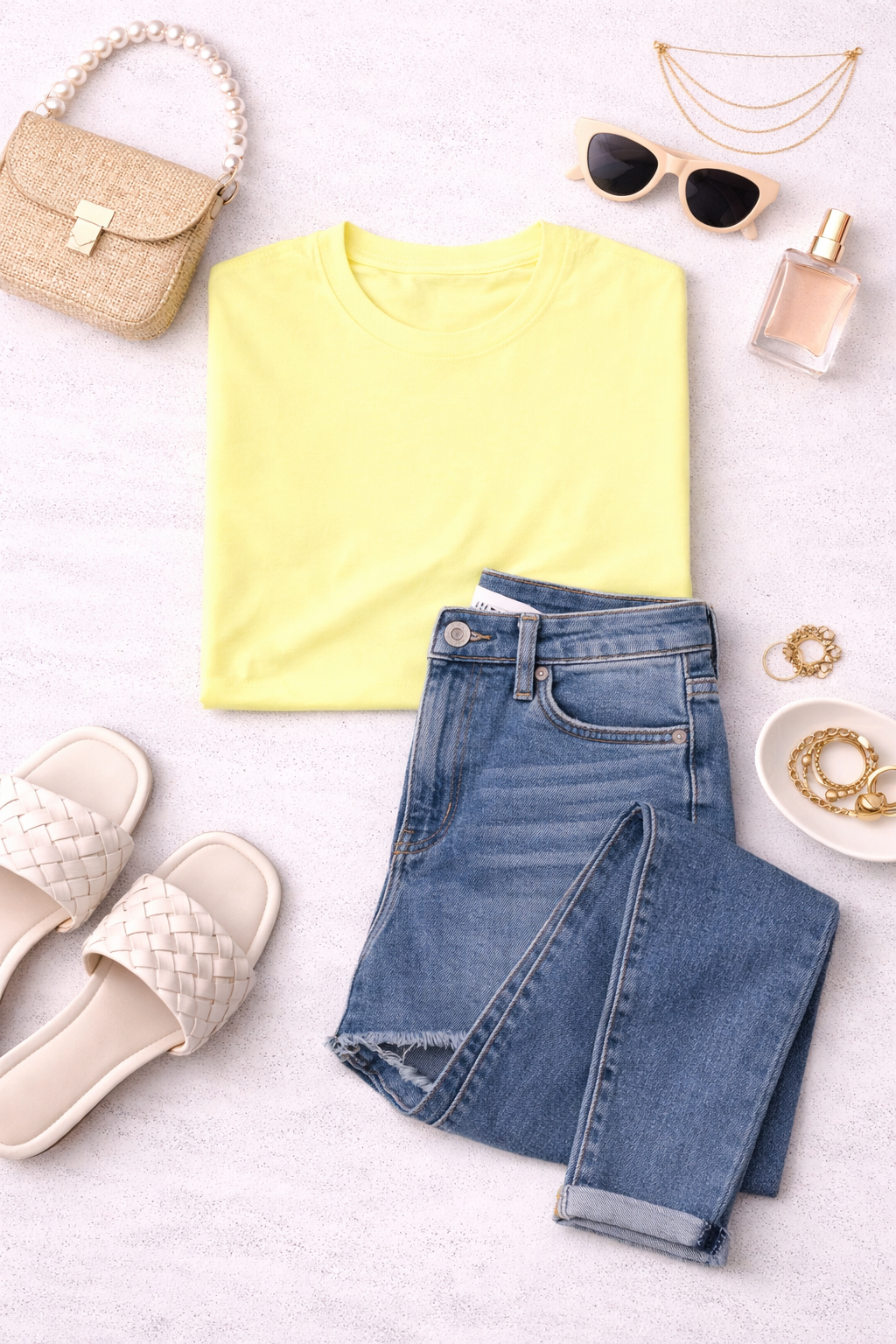 Butter Yellow Solid Tee