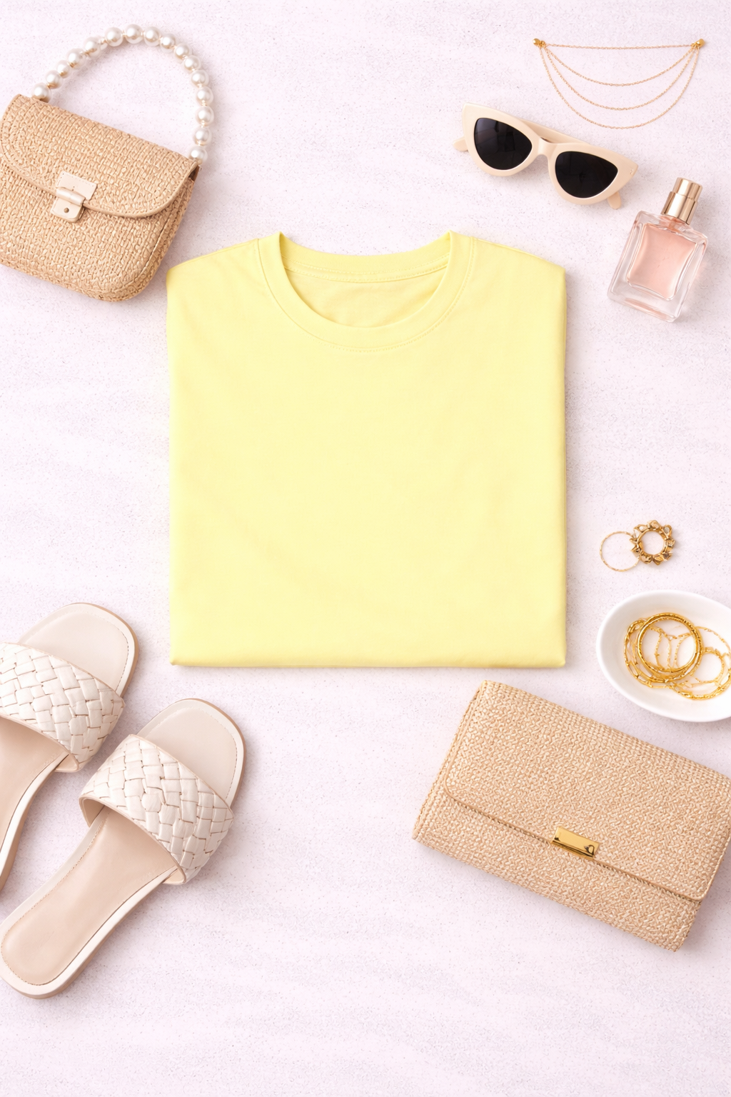 Butter Yellow Solid Tee