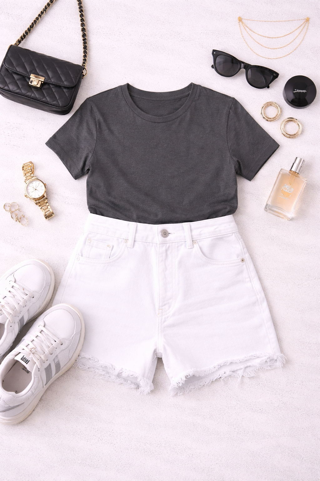 Charcoal Grey Solid Tee