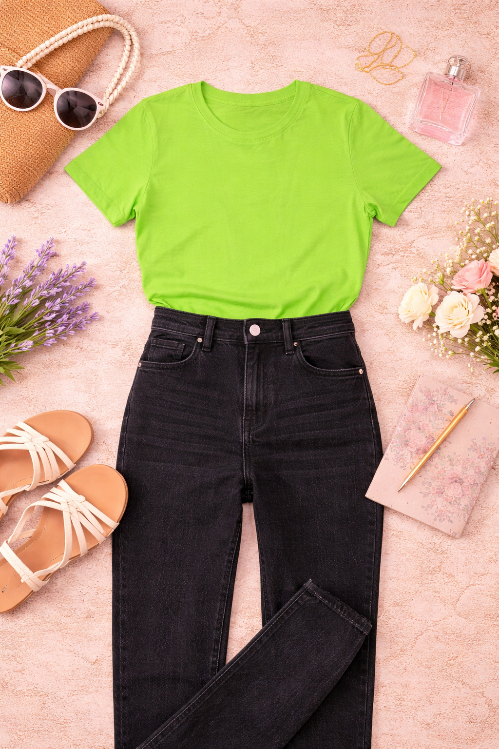 Liril Green Solid Tee