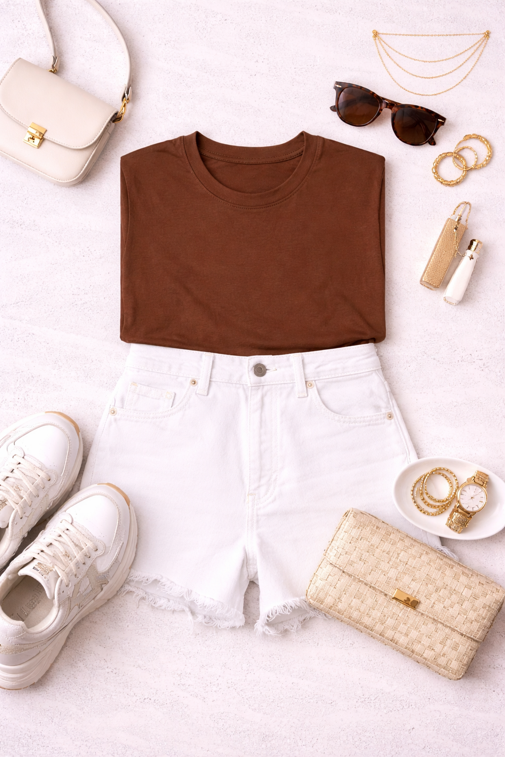 Coffee Brown Solid Tee