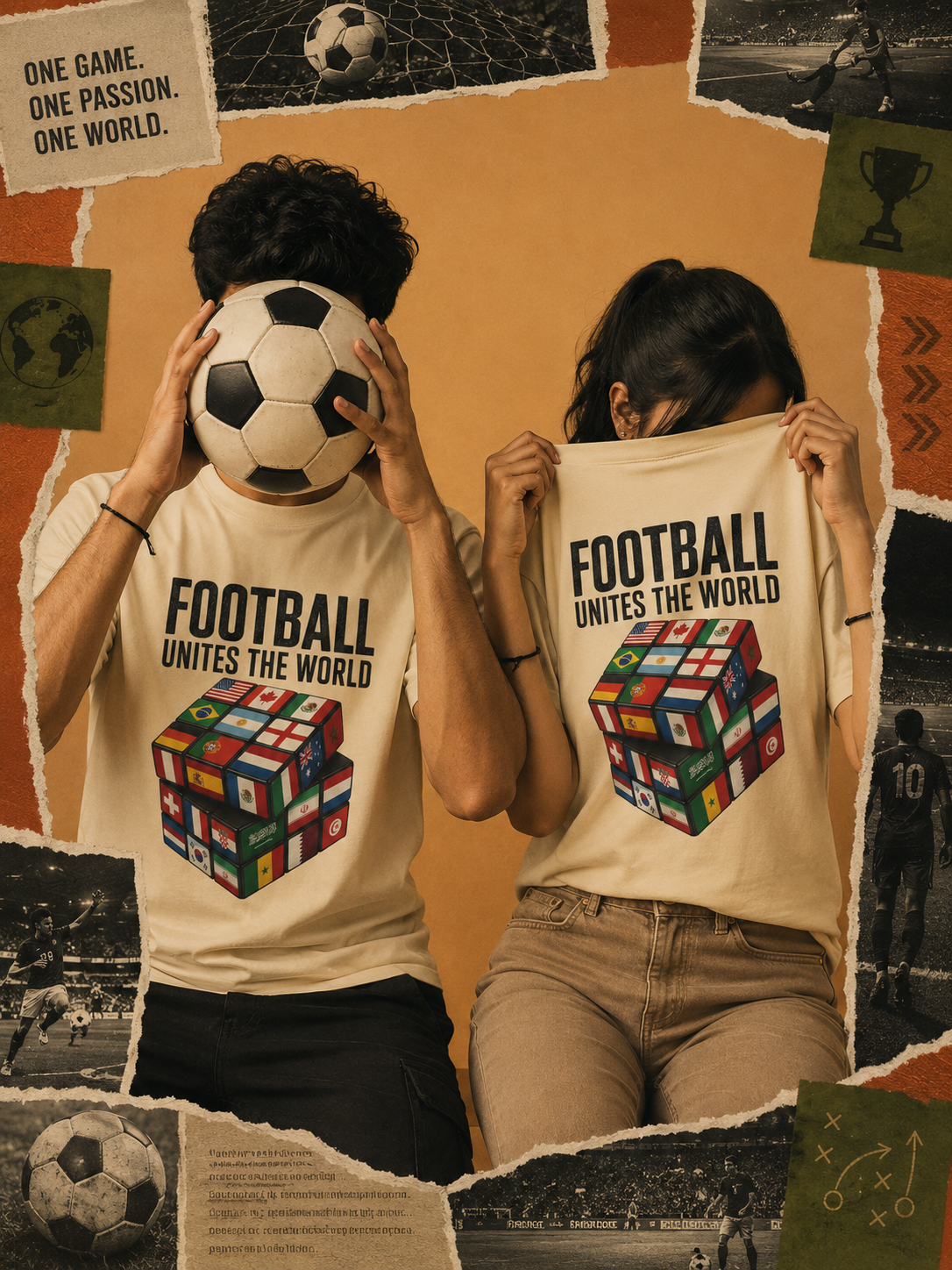 Football Unites the World | Unisex Football Graphic T-Shirt