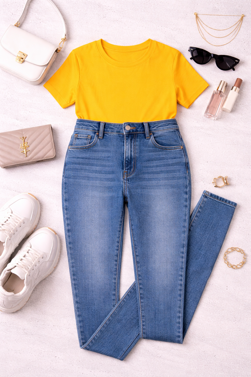 Golden Yellow Solid Tee