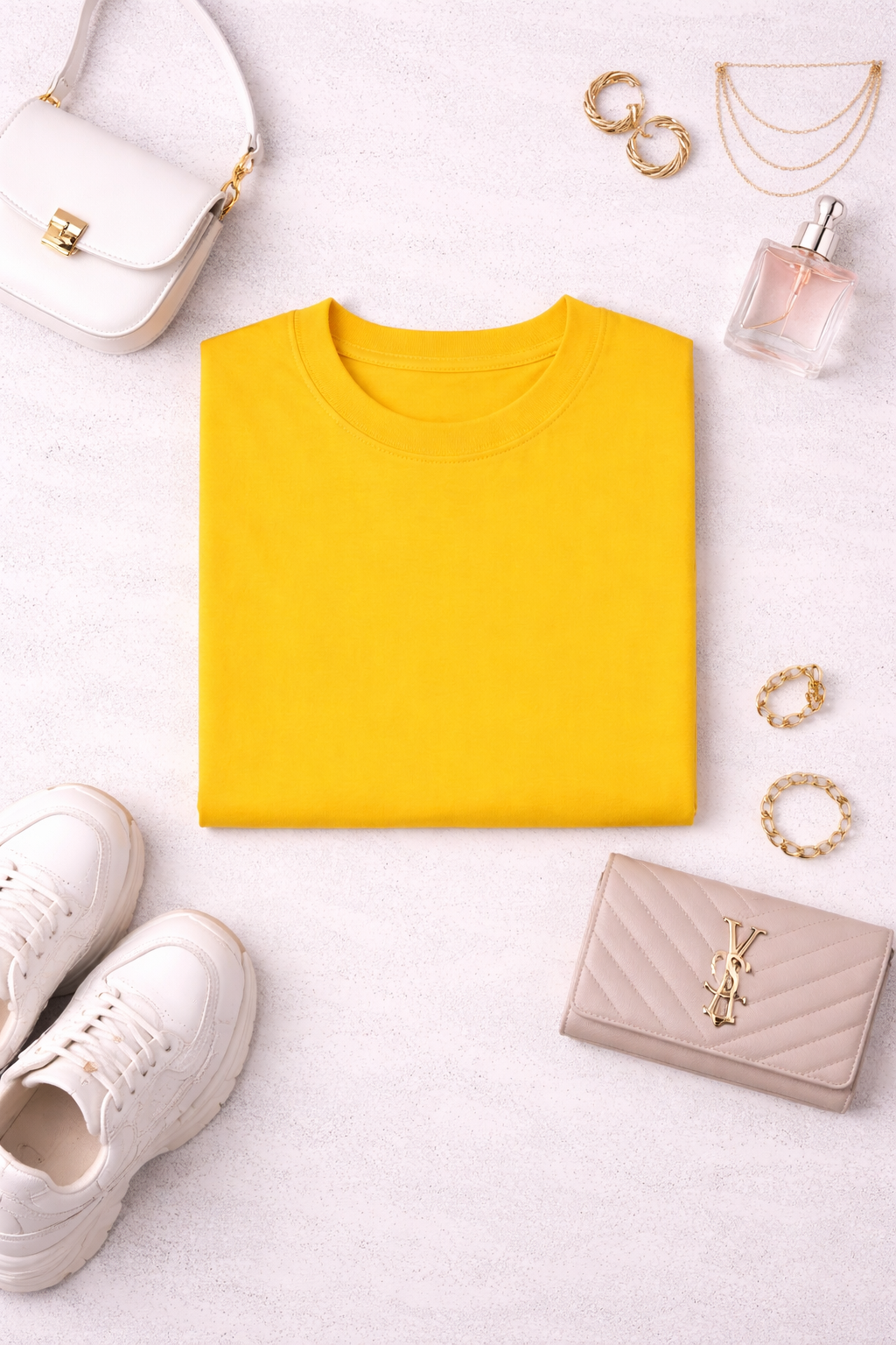 Golden Yellow Solid Tee