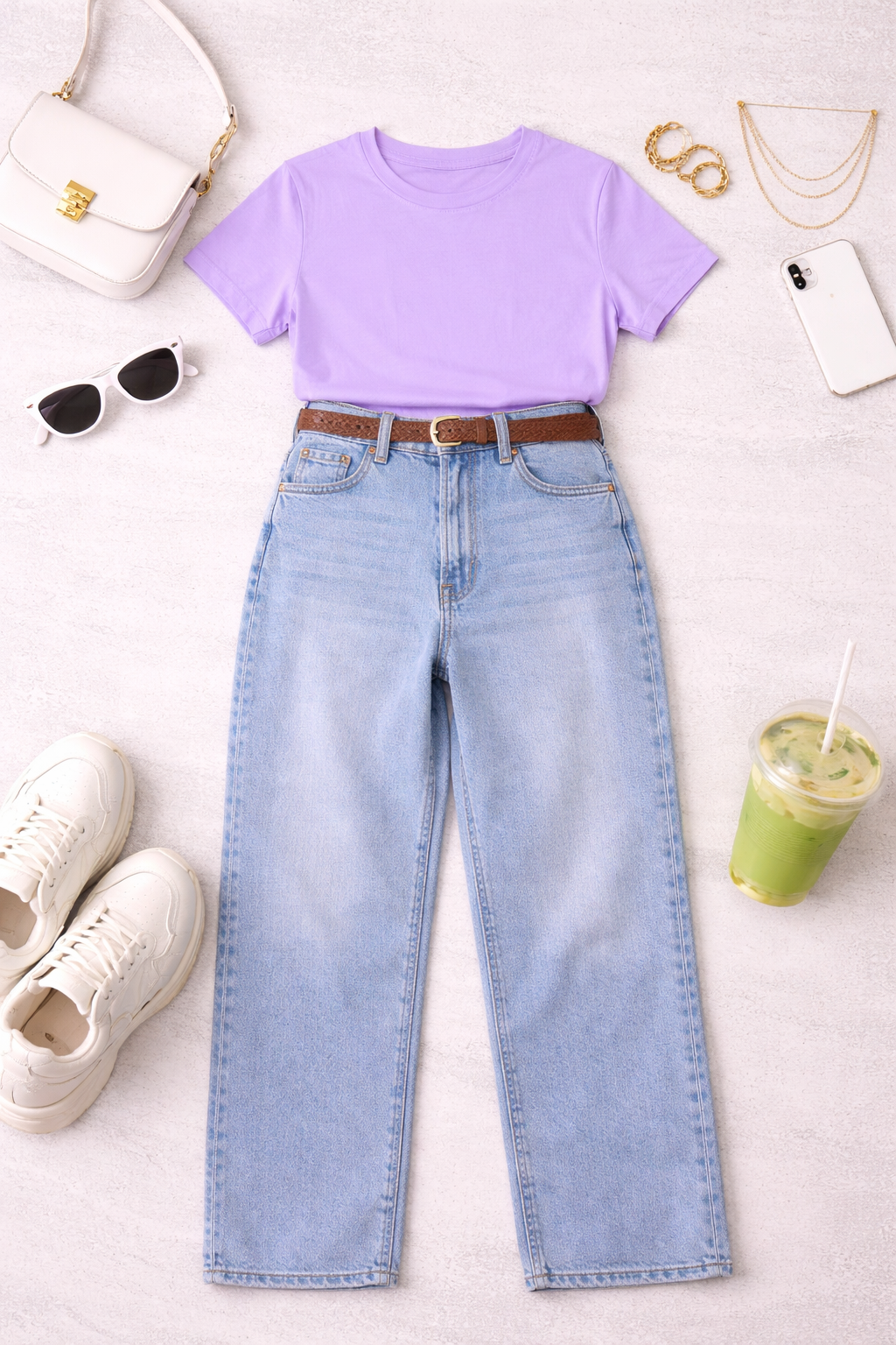Iris Lavender Solid Tee