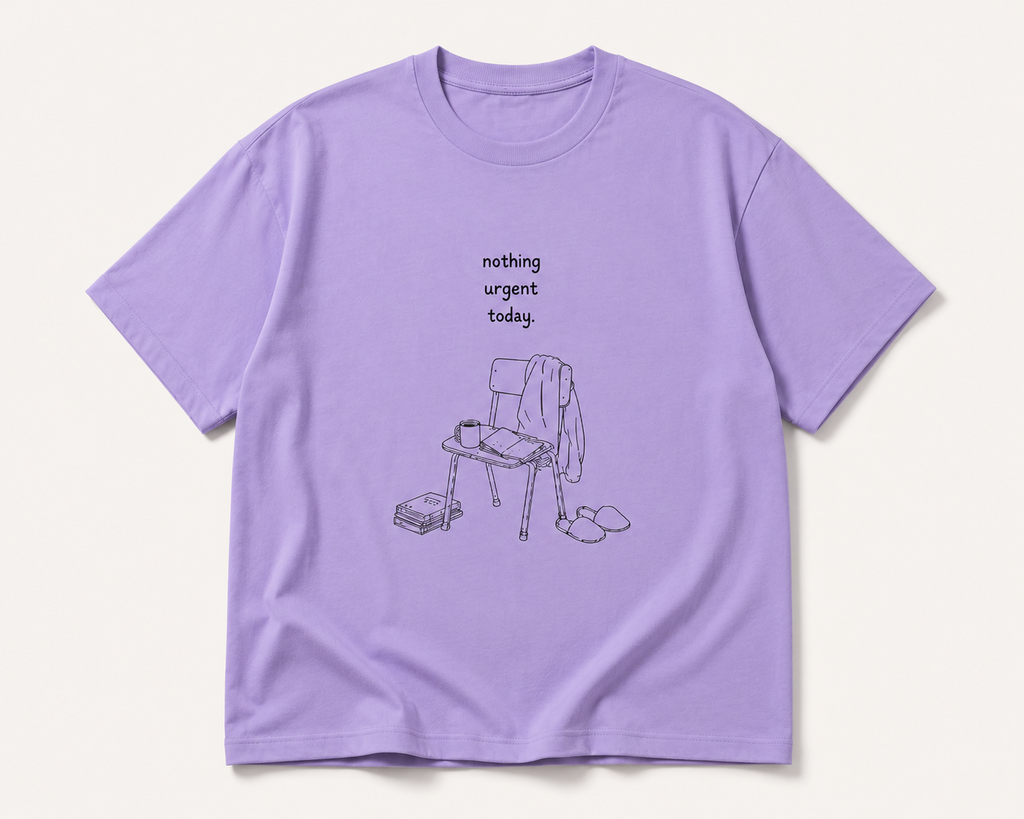 Nothing Urgent Today Oversized Unisex T-shirt