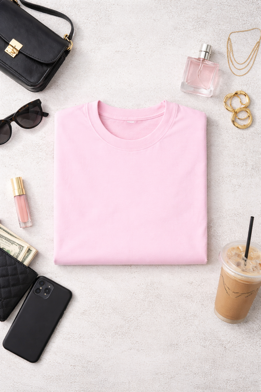 Light Pink Solid Tee