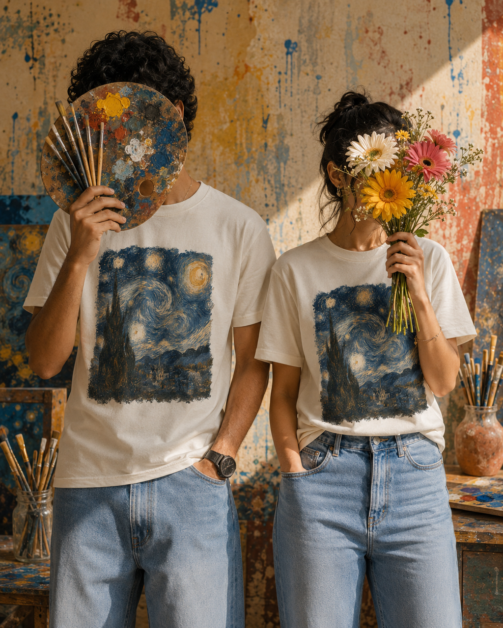 Starry Night Graphic T-Shirt
