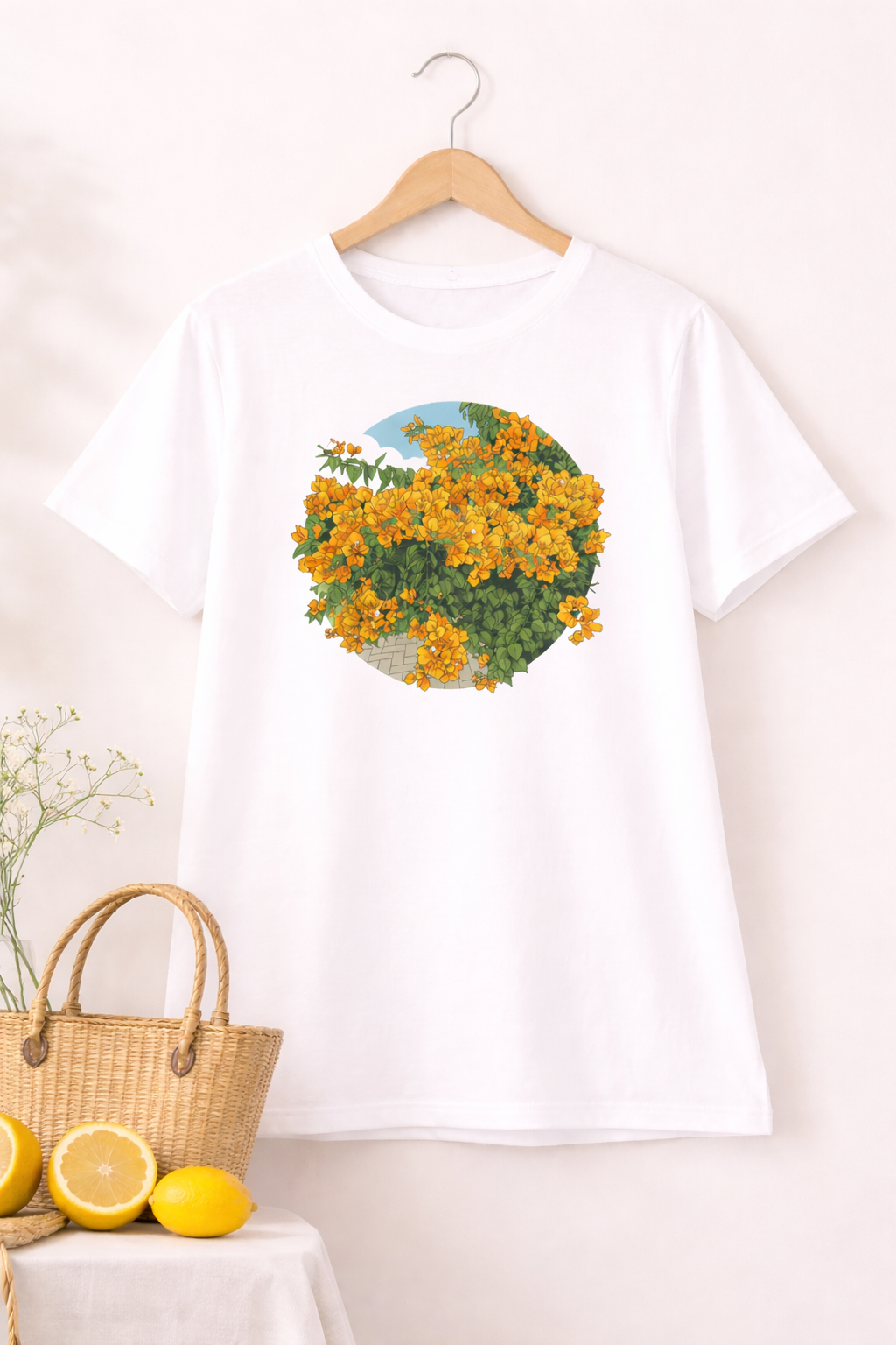Sunlit Bougainvillea Tee