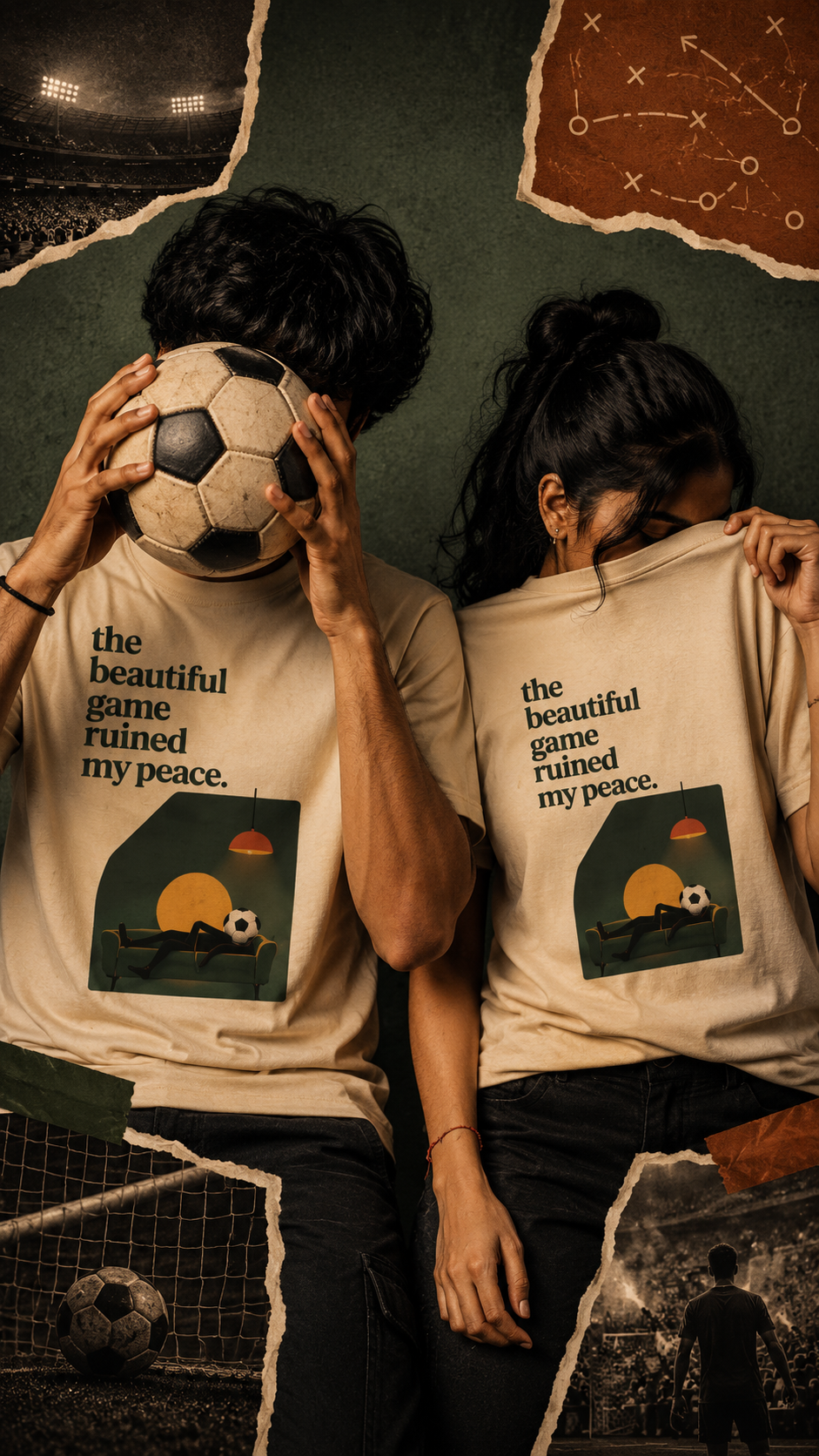 The Beautiful Game Ruined My Peace | Unisex Football Graphic T-Shirt