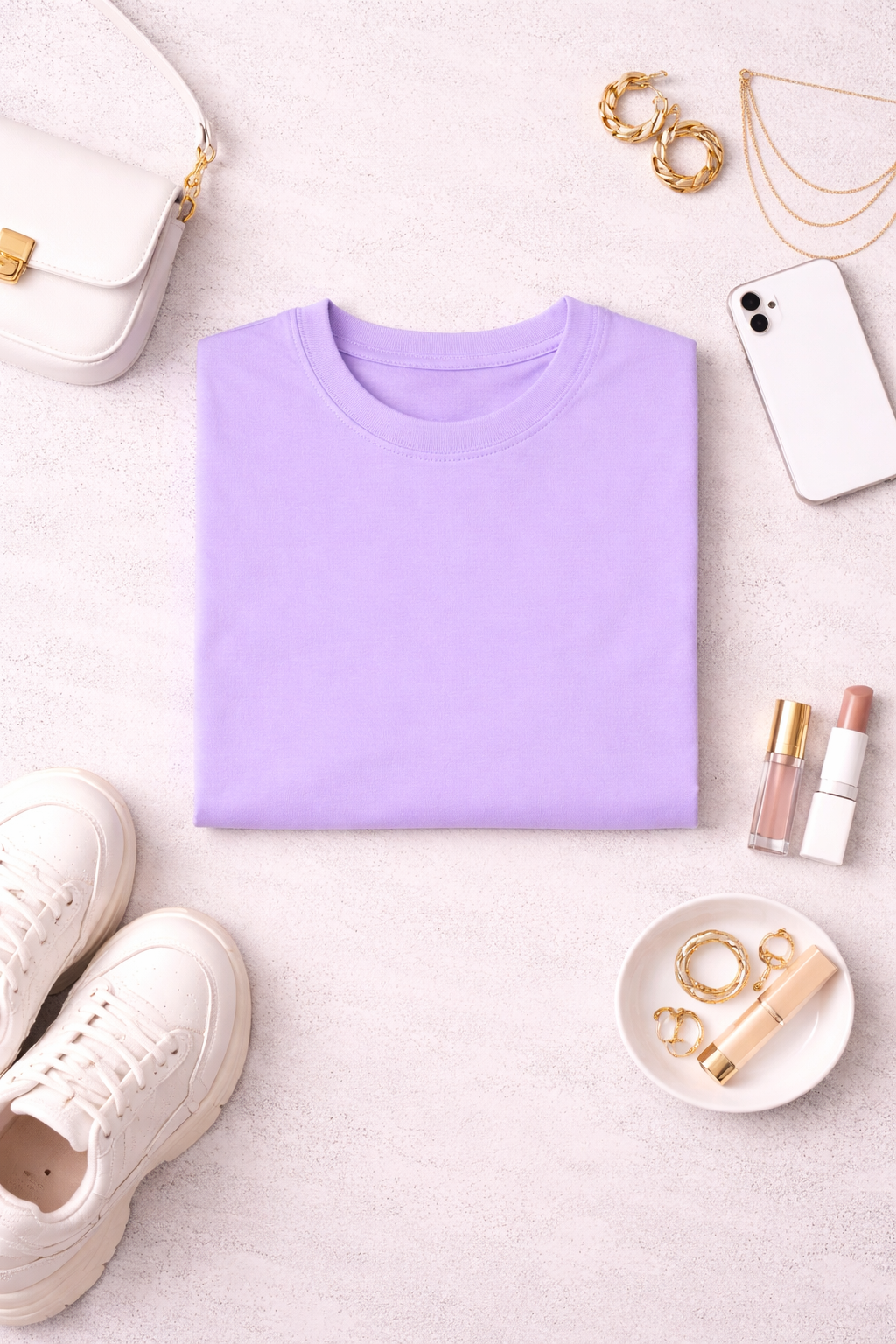 Iris Lavender Solid Tee